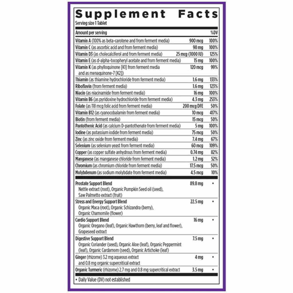 New Chapter Every Man's One Daily 40+ Multivitamin Tablets, Pack of 72's