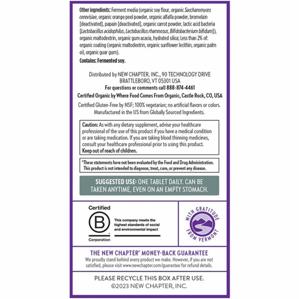 New Chapter Every Man's One Daily 40+ Multivitamin Tablets, Pack of 72's