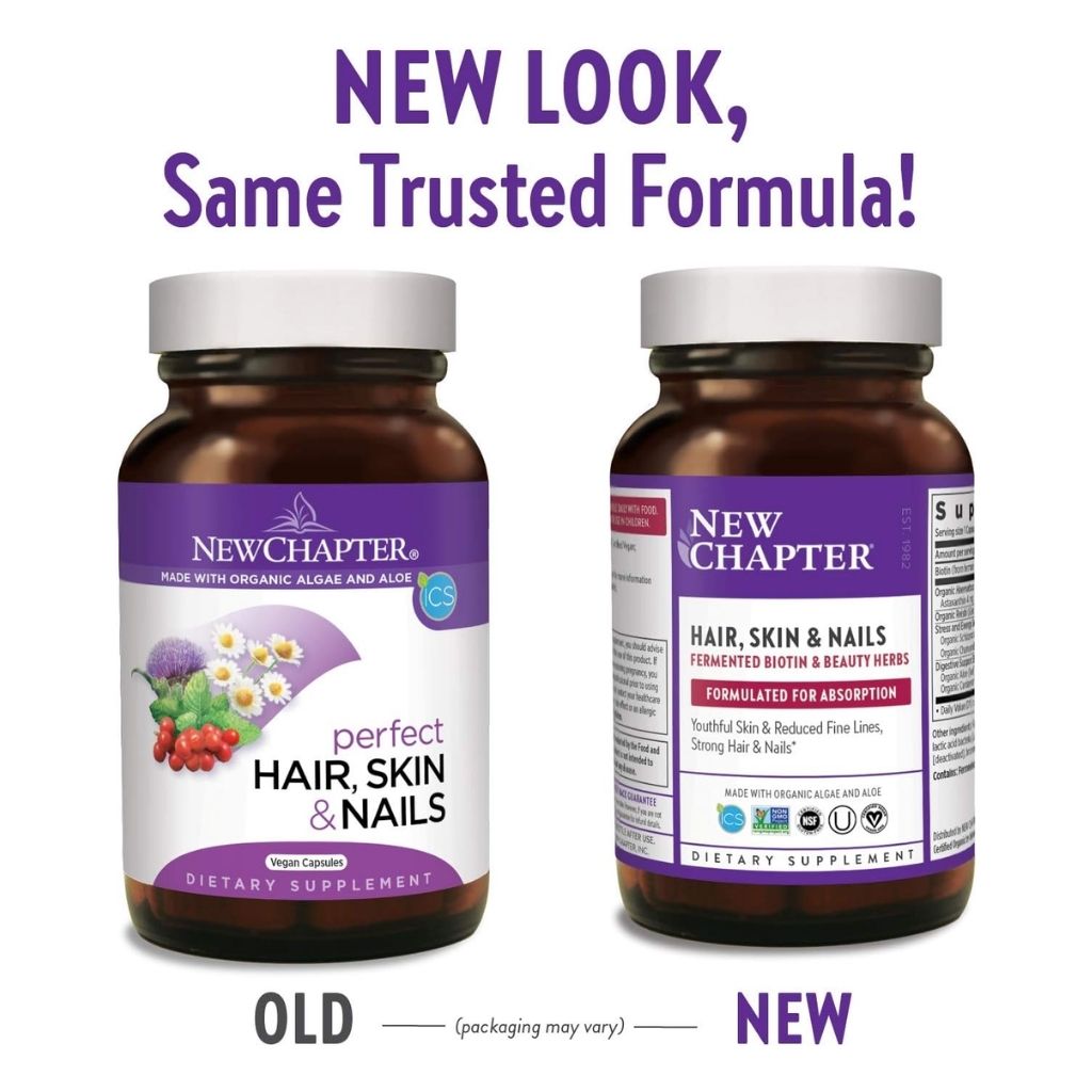 New Chapter Hair, Skin & Nails Supplement Capsules, Pack of 60's