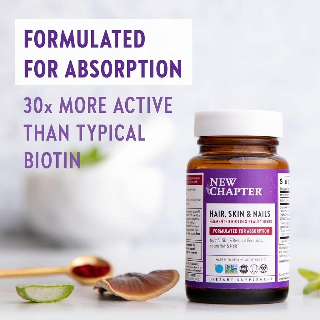 New Chapter Hair, Skin & Nails Supplement Capsules, Pack of 60's