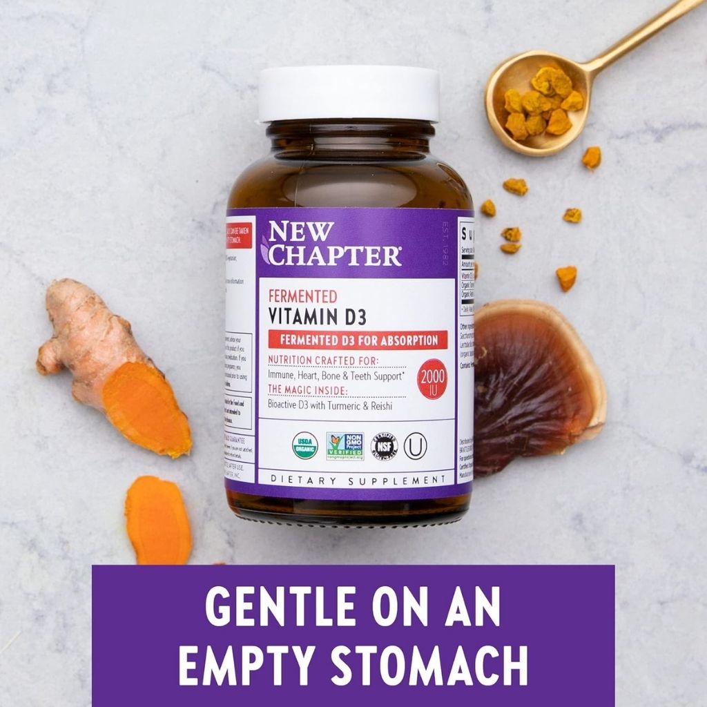 New Chapter Fermented Vitamin D3 2000IU Capsules, Pack of 30's