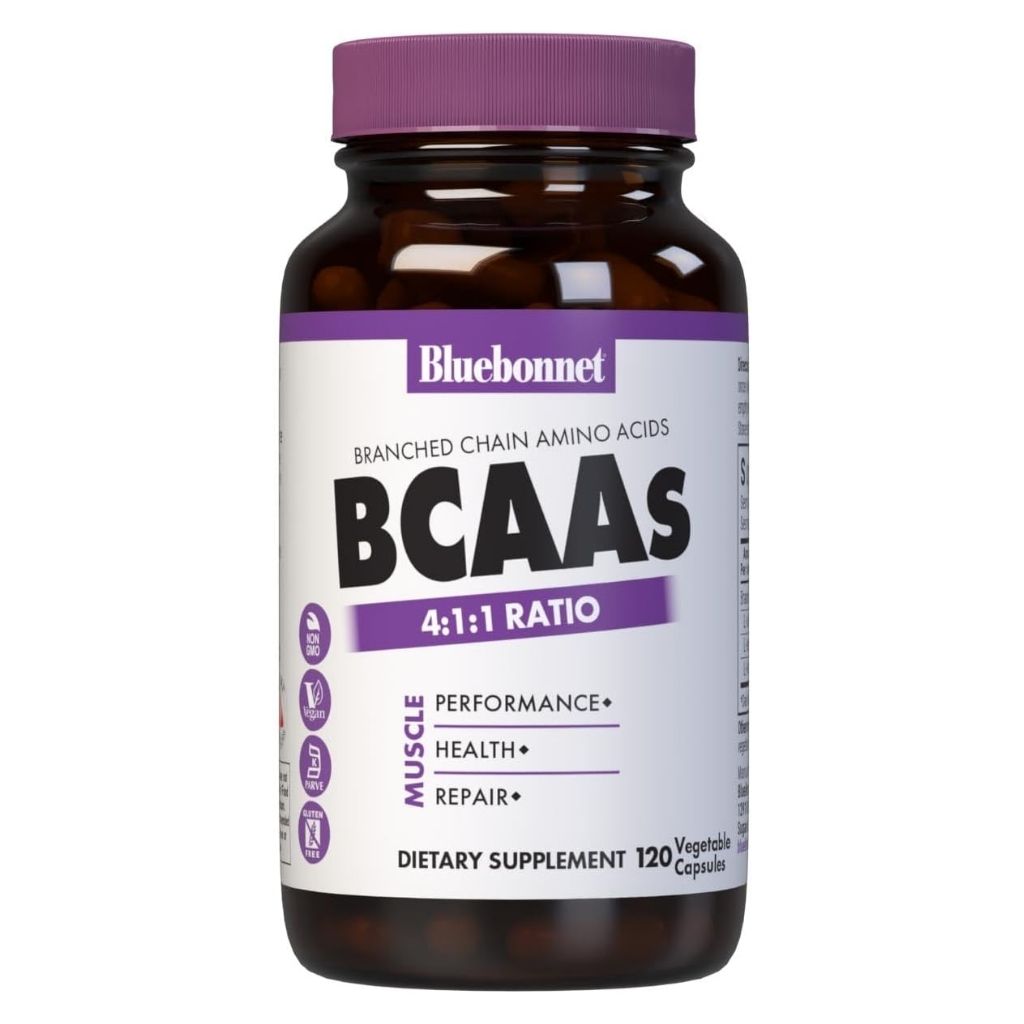 Bluebonnet Branched Chain Amino Acids 3000mg Capsules, Pack of 120's