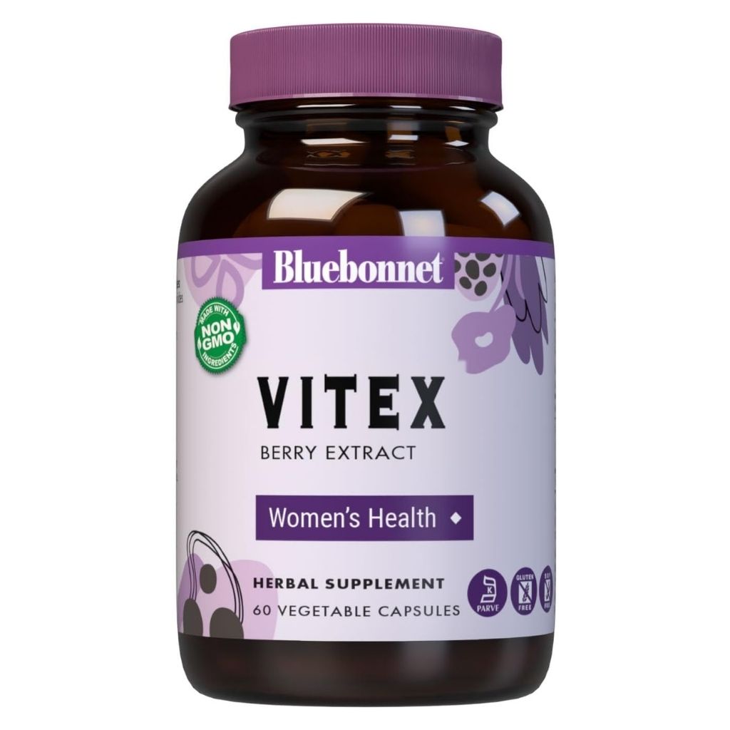 Bluebonnet Vitex Extract Women's Supplement Capsules, Pack of 60's