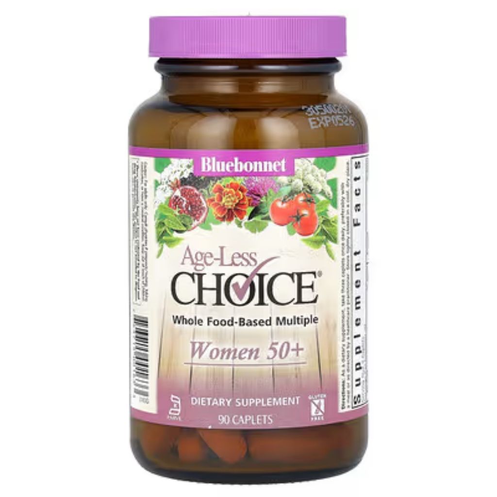 Bluebonnet Age-Less Choice 50+ Women’s Multivitamin Supplement Caplets, Pack of 90's