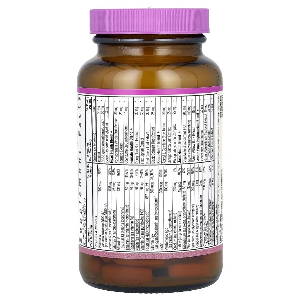 Bluebonnet Age-Less Choice 50+ Women’s Multivitamin Supplement Caplets, Pack of 90's