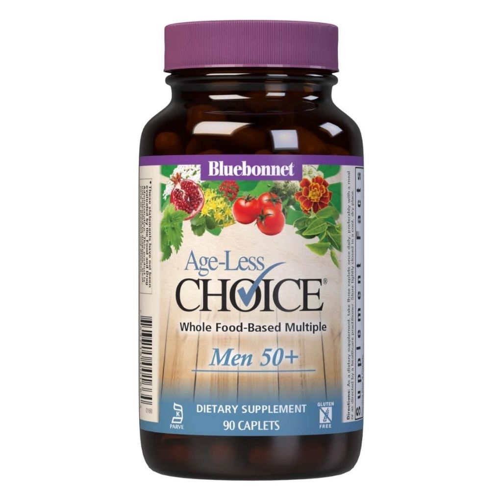 Bluebonnet Age-Less Choice 50+ Men’s Multivitamin Supplement Caplets, Pack of 90's