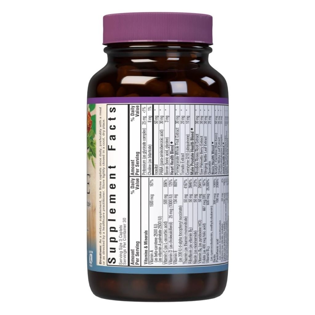 Bluebonnet Age-Less Choice 50+ Men’s Multivitamin Supplement Caplets, Pack of 90's