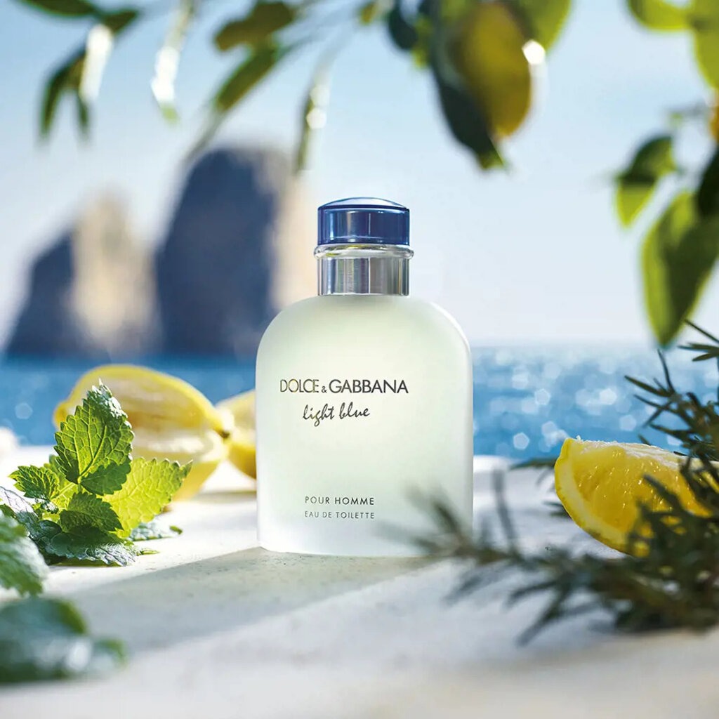 Dolce & Gabbana Light Blue Eau De Toilette For Men - Citrus Spicy Luxury Fragrance 125ml