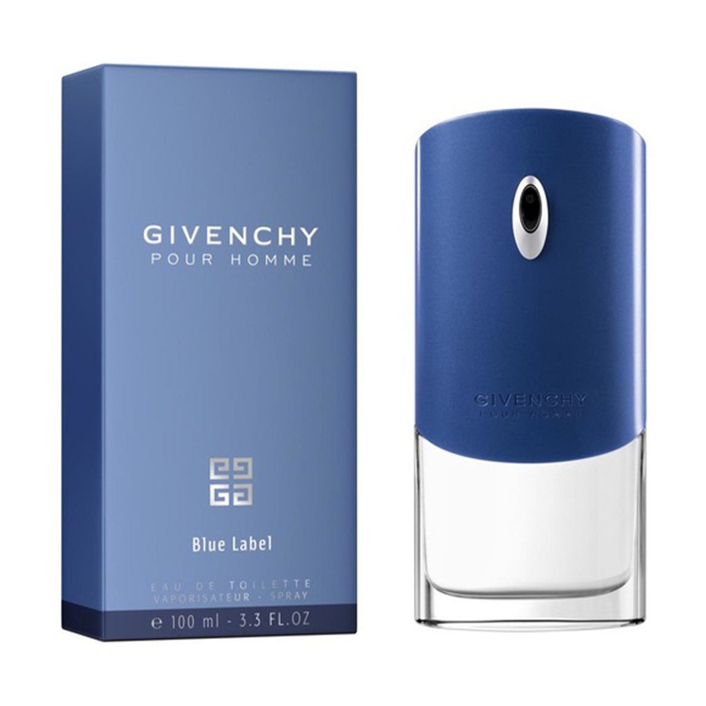 Givenchy Pour Homme Blue Label Eau De Toilette For Men - Woody Spicy Fragrance 100ml 