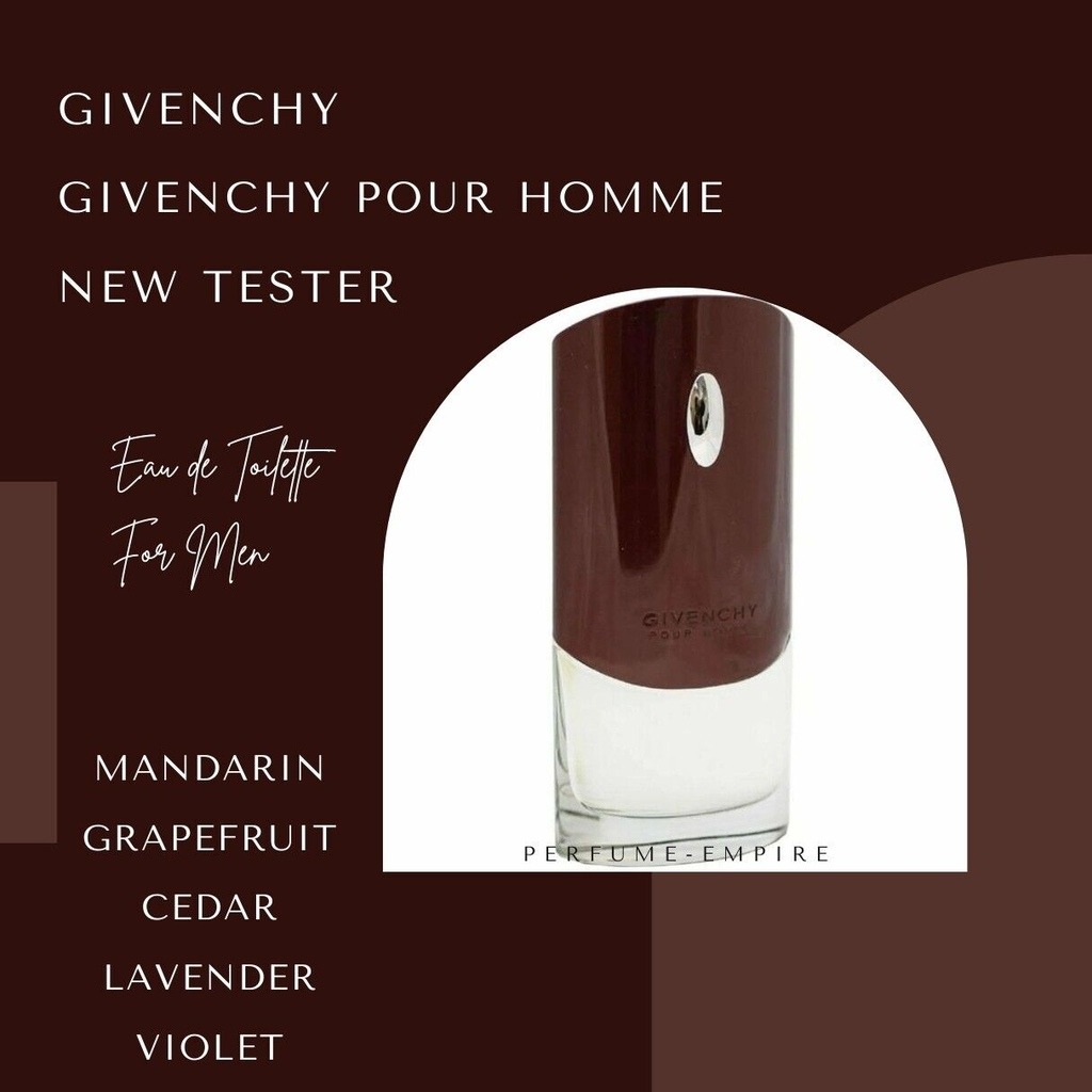 Givenchy Pour Homme Eau De Toilette For Men - Woody Spicy Fragrance 100ml