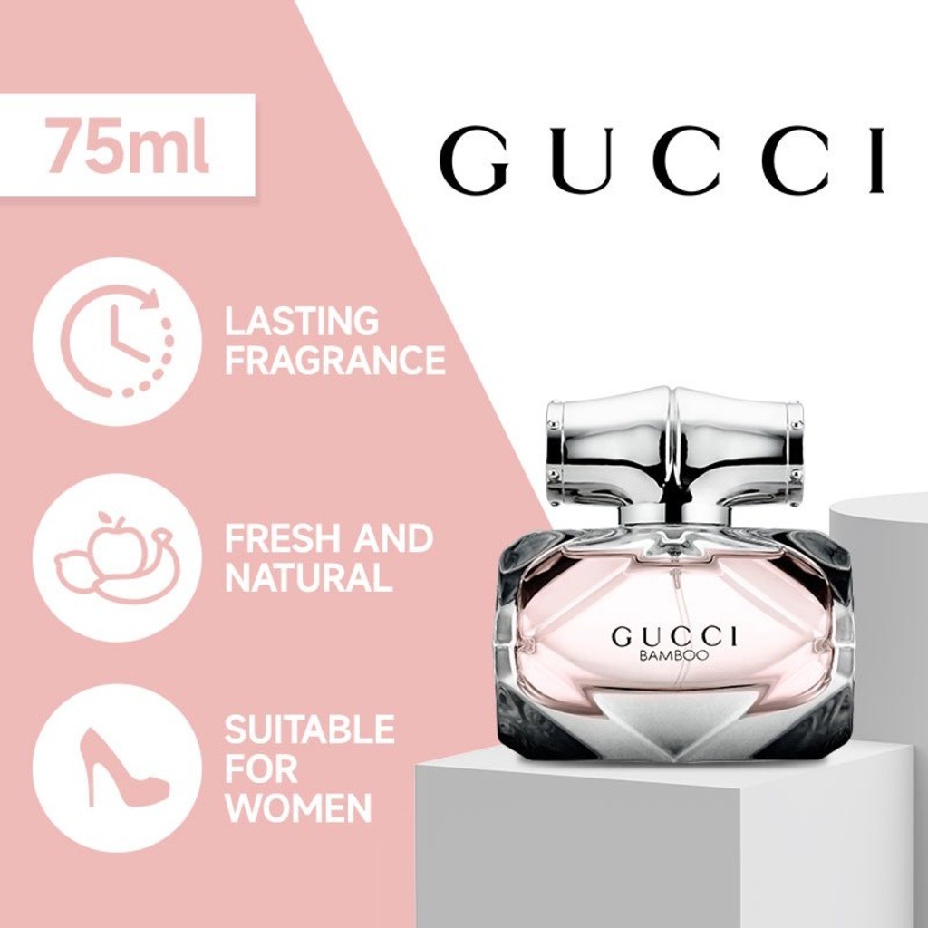 Gucci Bamboo Eau De Parfum For Women - Floral Luxury Fragrance 75ml