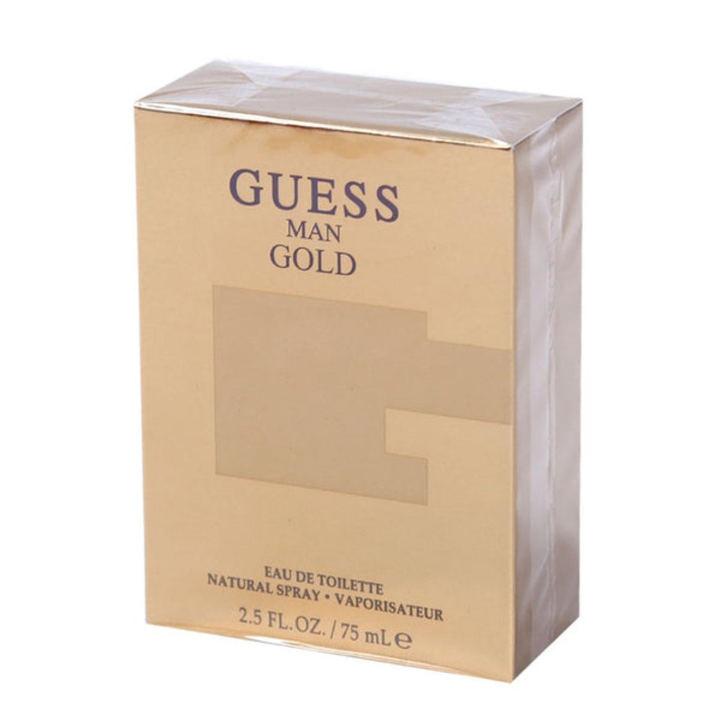Guess Gold Eau De Toilette For Men - Warm Spicy Luxury Fragrance 75ml