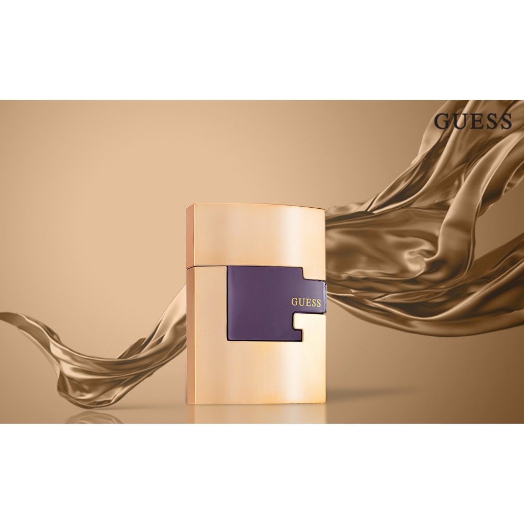 Guess Gold Eau De Toilette For Men - Warm Spicy Luxury Fragrance 75ml