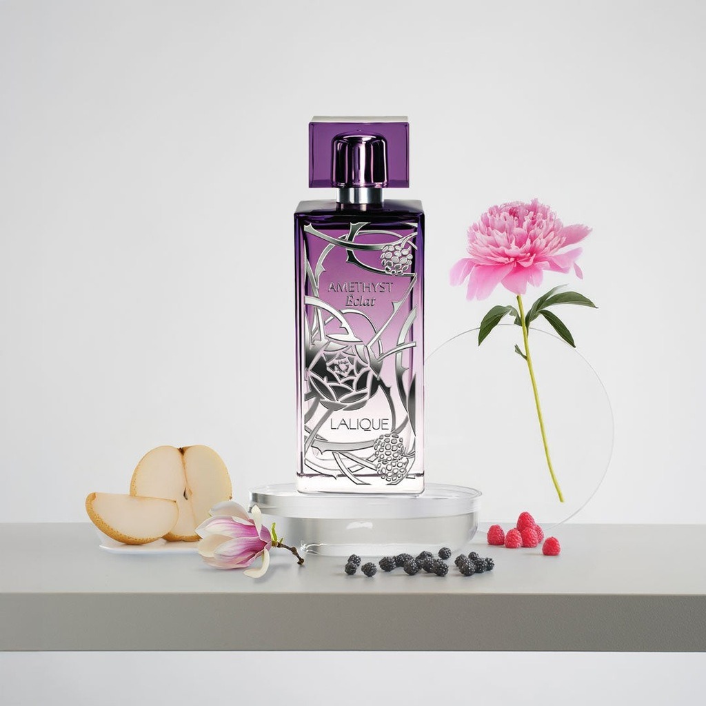 Lalique Amethyst Eclat Eau De Parfum For Women - Floral Fruity Fragrance 100ml