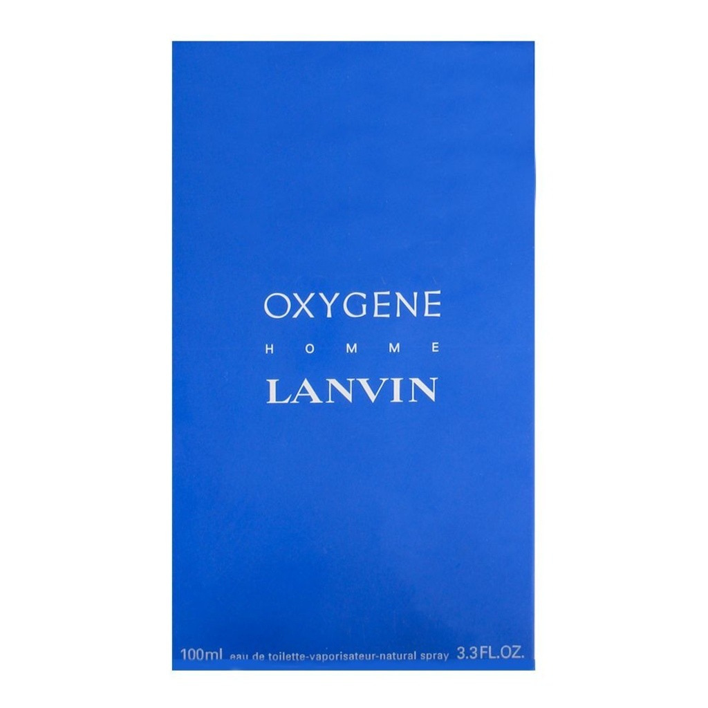 Lanvin Oxygene Homme Eau De Toilette For Men - Fresh Woody Fragrance 100ml