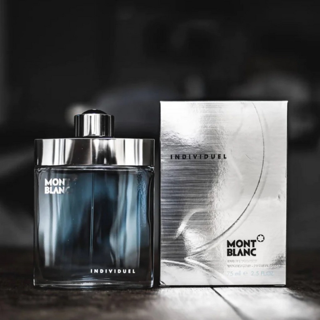 Mont Blanc Individuel Eau De Toilette For Men - Amber Woody Luxury Fragrance 75ml