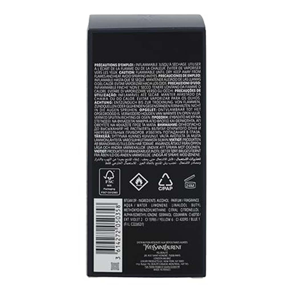 Yves Saint Laurent Y Eau De Parfum For Men 100ml