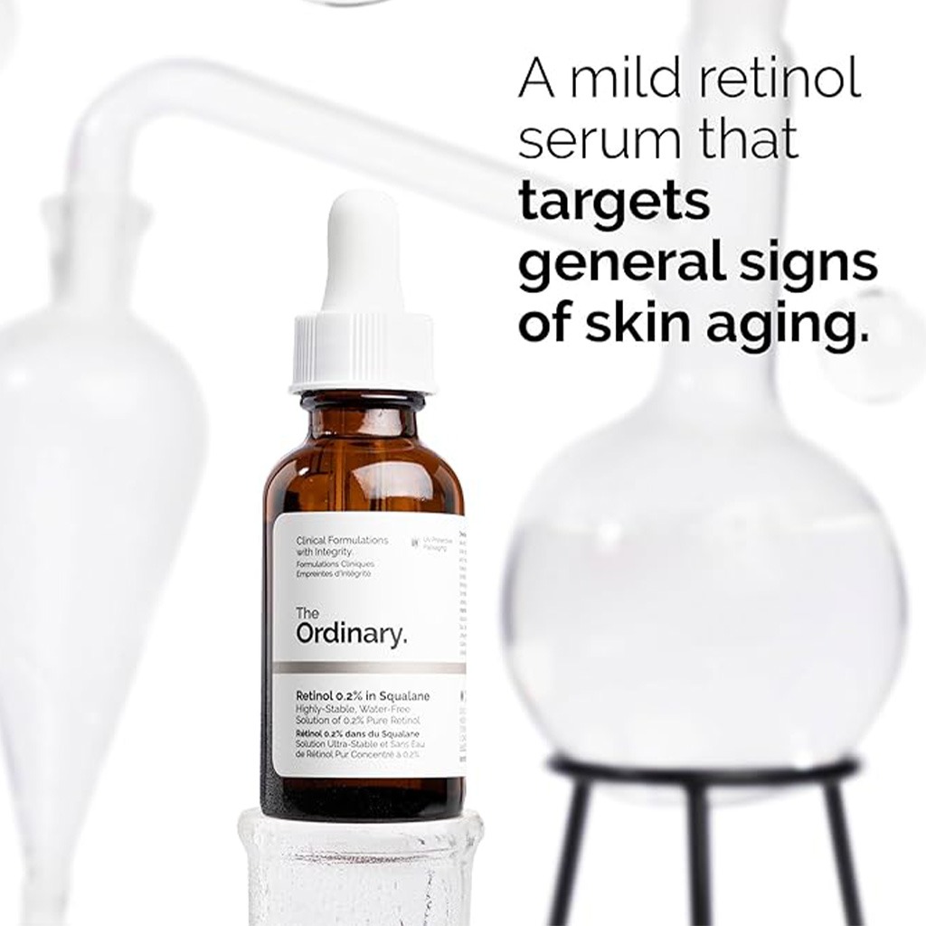 The Ordinary Retinol 0.2% in Squalane Antiaging Face Serum 30ml