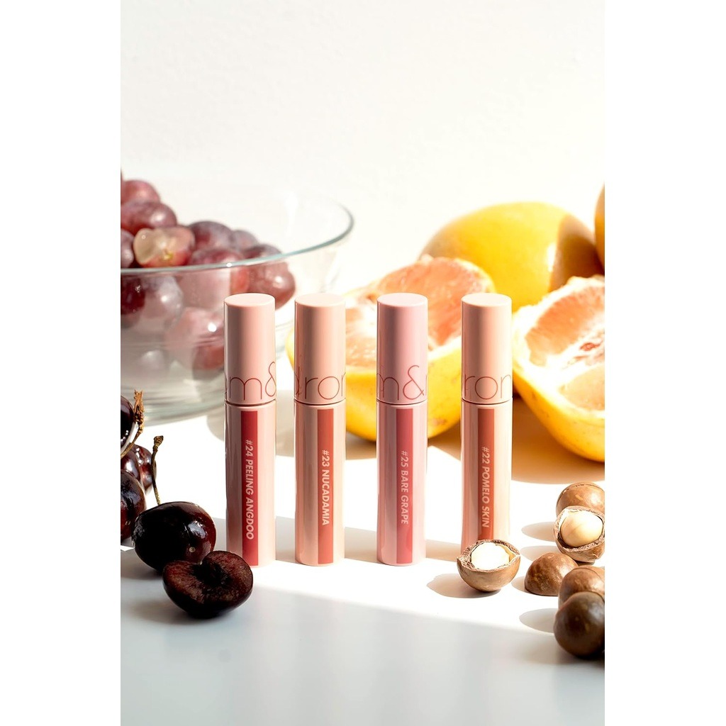 Rom&nd Bare Juicy Lasting Lip Tint With Fruity Shades, Color - 22 Pomelo Skin 5.5g 