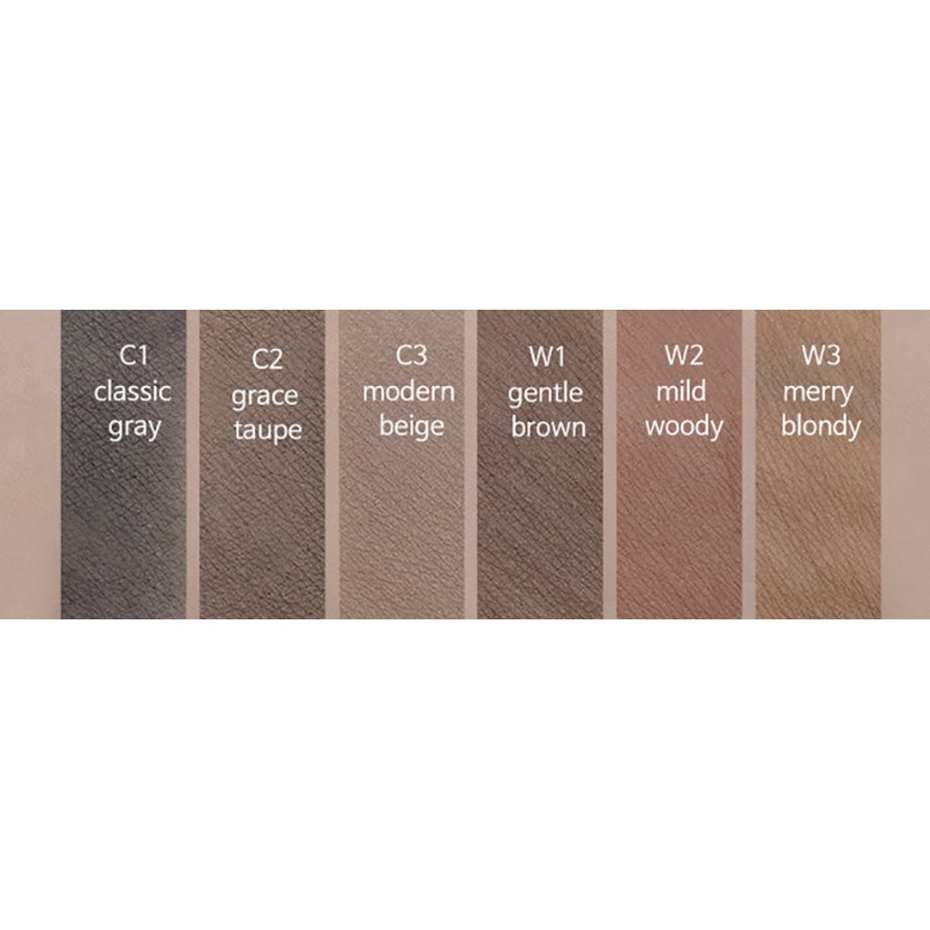 Rom&nd Han All Flat Brow Eyebrow Pencil, Shade - C2 Grace Taupe 0.17g