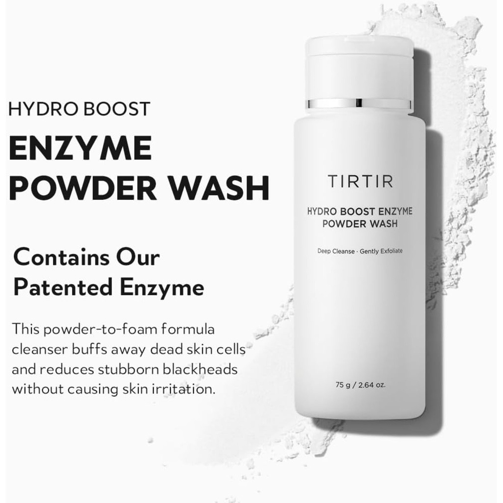 Tirtir Hydro Boost Enzyme Powder Wash Skin Exfoliating Cleanser 75g