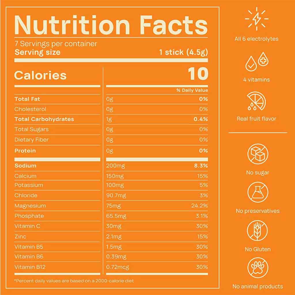 Oneshot Yummy Hydration Kids Electrolyte Drink Mix Passion Bliss, Pack of 7's