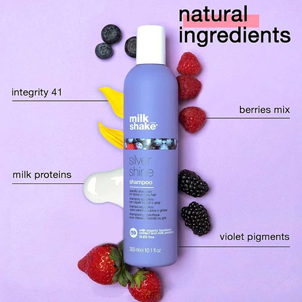 Milk_Shake Silver Shine Hair Shampoo For Blonde & Grey Hair 300ml 