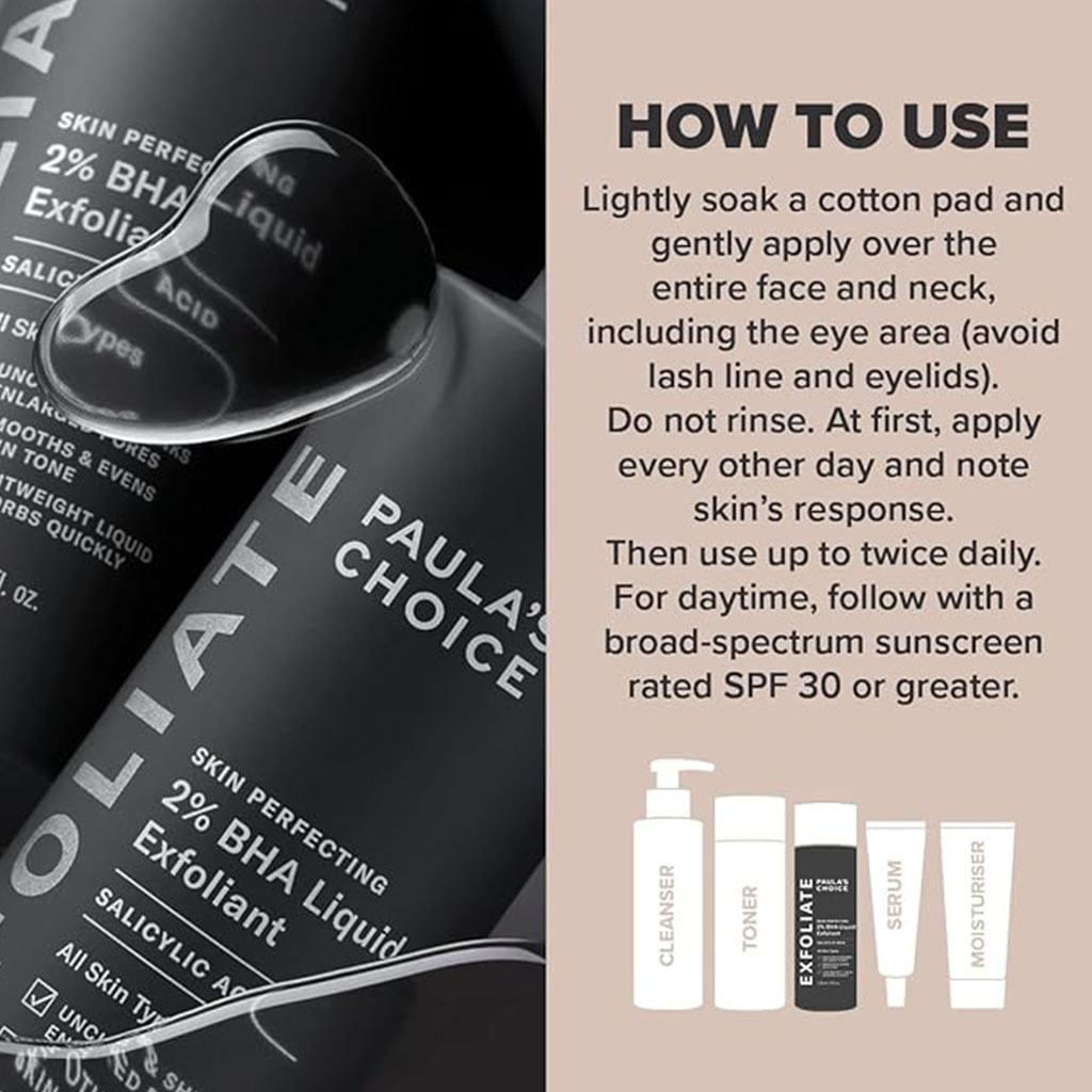 Paula's Choice Skin Perfecting 2% BHA Facial Liquid Exfoliant With Salicylic Acid 118ml