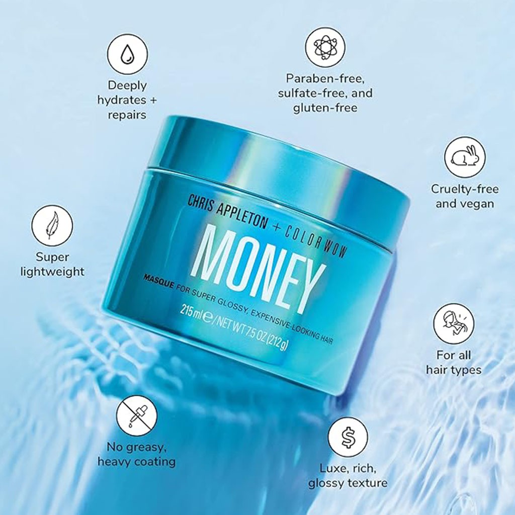 Color Wow Chris Appleton + Color Wow Money Hair Mask For Super Glossy Hair 215ml