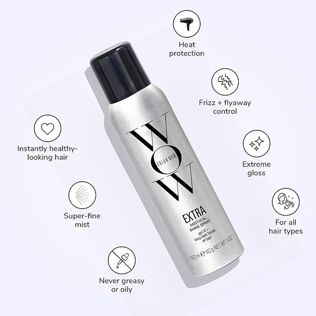 Color Wow Extra Mistical Shine Hair Spray For Super Gloss Finish 162ml