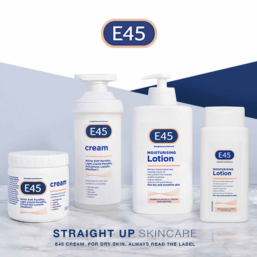 E45 Moisturizing Body Lotion For Dry, Sensitive Skin 500ml