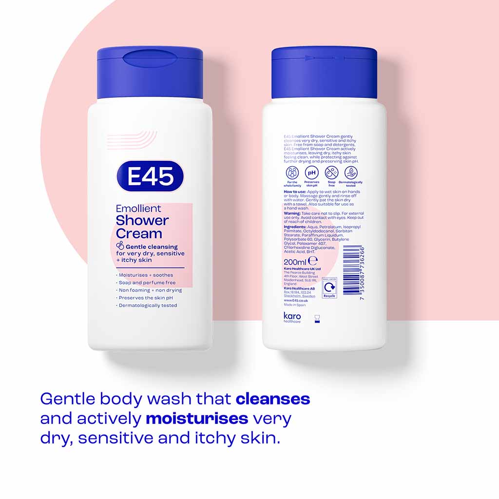 E45 Emollient Body Shower Cream 200ml