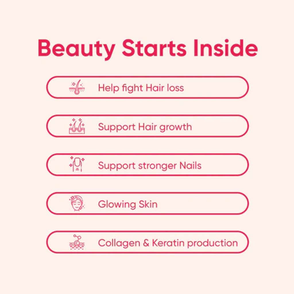 Rite Glow Gummies For Hair, Skin & Nails, Pack of 60's