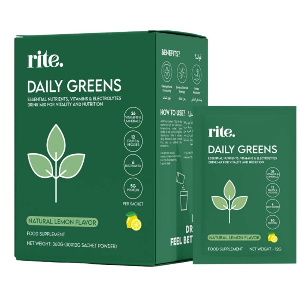 Rite Daily Greens Health Drink Mix 12g, Pack of 15's