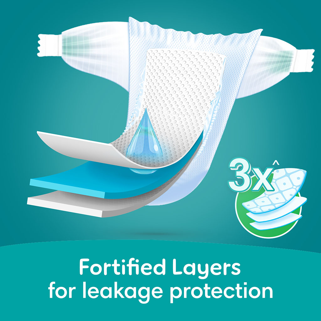 Pampers Rash Protection Size 2, 3-8kg Newborn Diapers, Pack of 23's