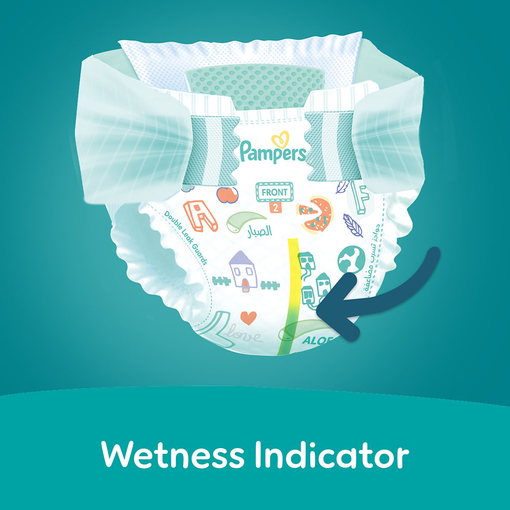 Pampers Rash Protection Size 2, 3-8kg Newborn Diapers, Pack of 64's