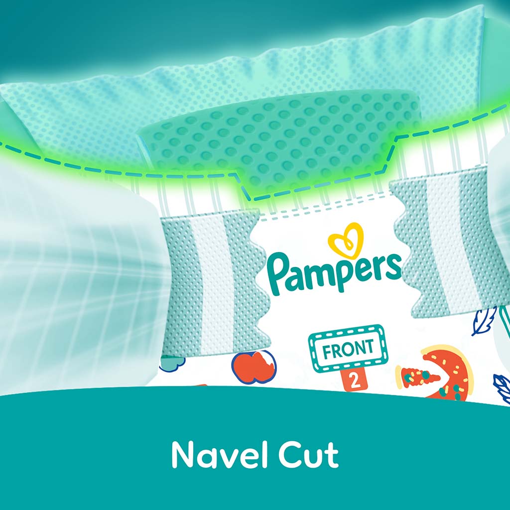 Pampers Rash Protection Size 2, 3-8kg Newborn Diapers, Pack of 64's