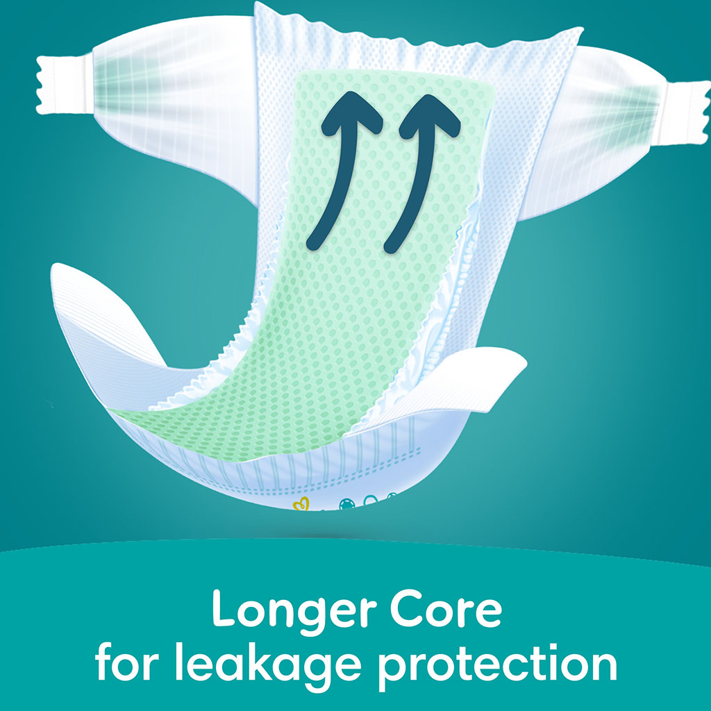 Pampers Rash Protection Size 2, 3-8kg Newborn Diapers, Pack of 64's