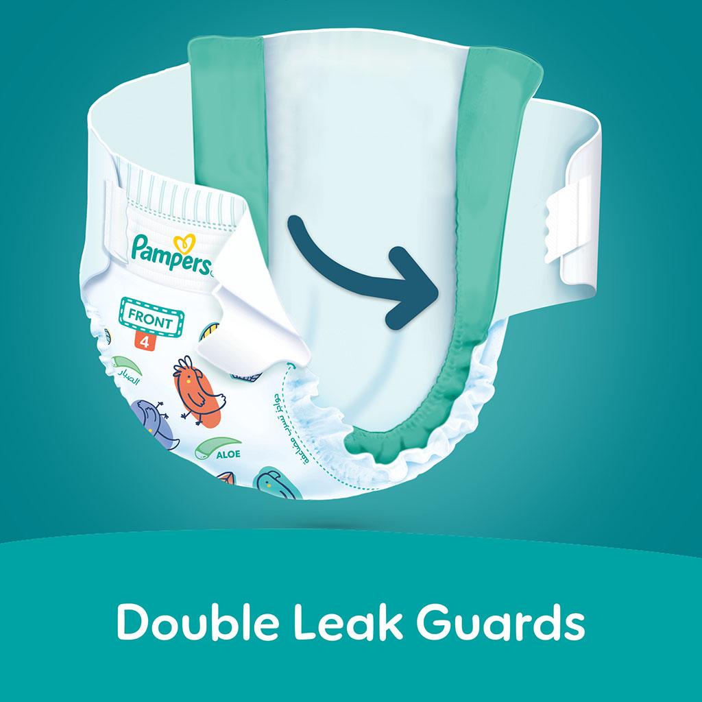 Pampers Rash Protection Size 4, 9-14kg Baby Diapers, Pack of 44's