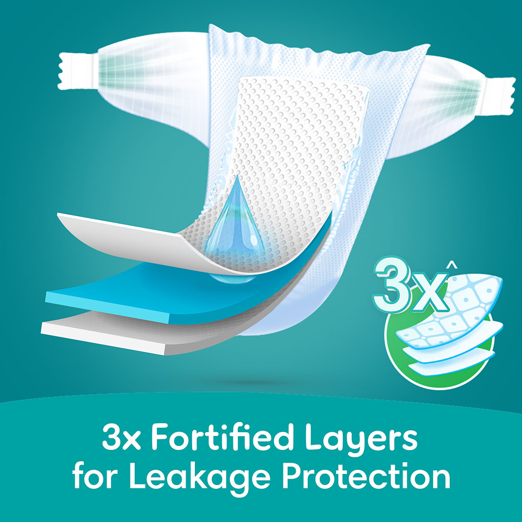 Pampers Rash Protection Size 4, 9-14kg Baby Diapers, Pack of 60's