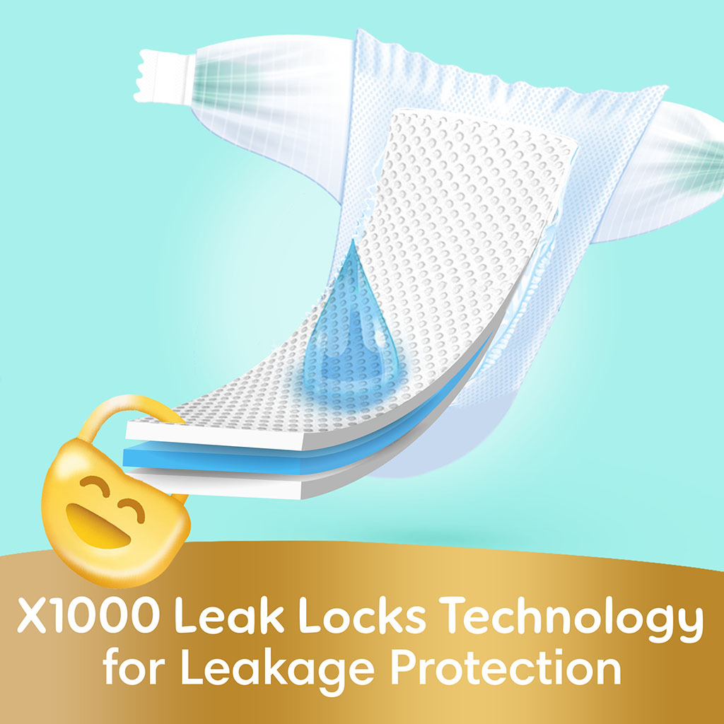 Pampers Ultimate Comfort Size 4, 9-14kg Baby Diapers, Pack of 54's