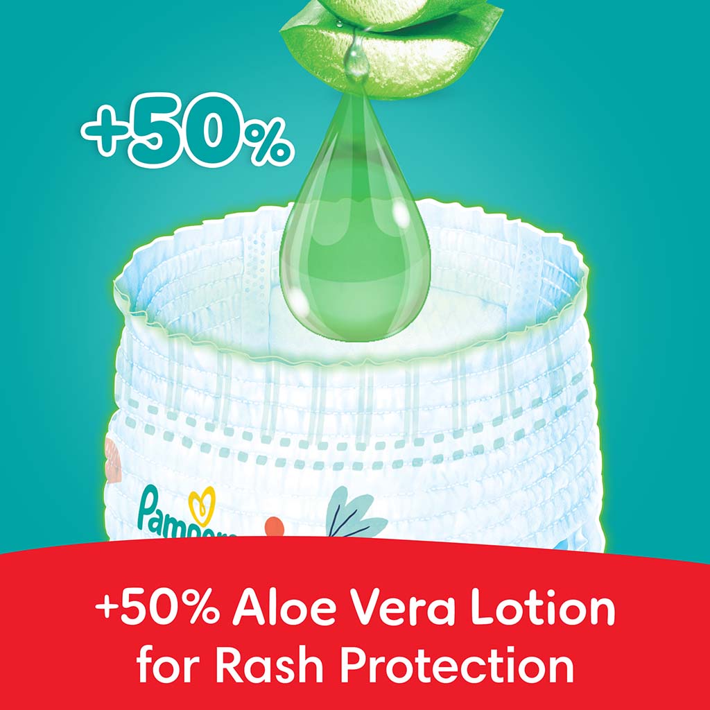 Pampers Rash Protection Size 4, 9-14kg Baby Diaper Pants, Pack of 24's