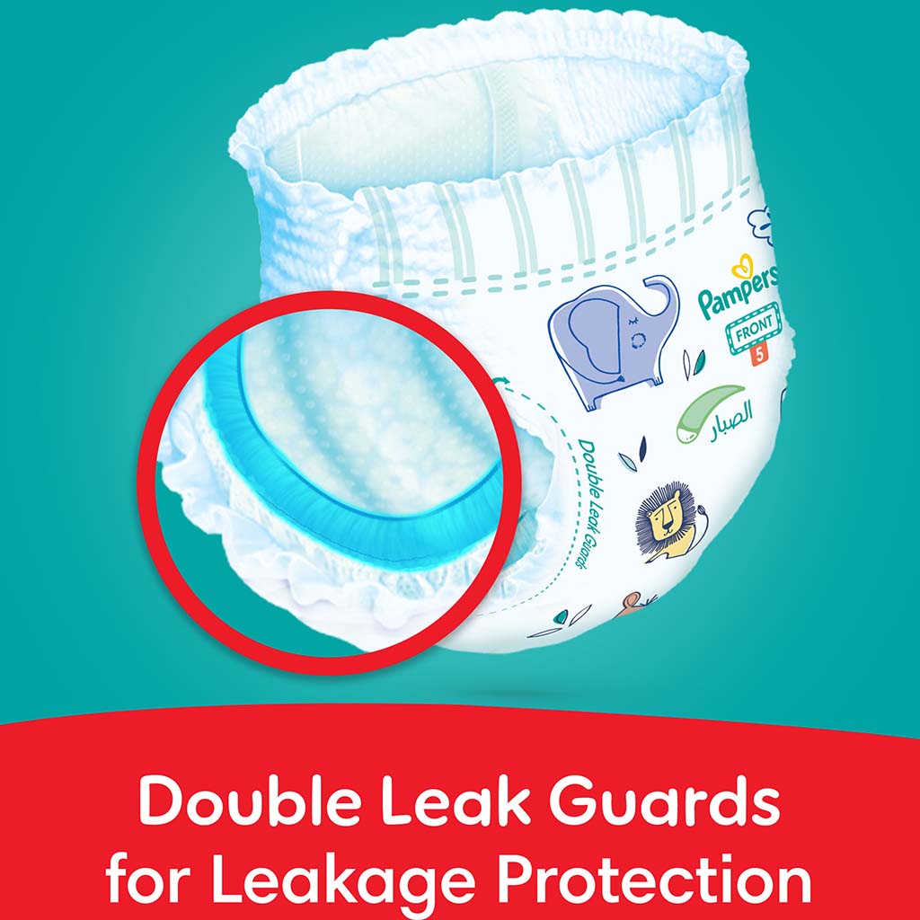 Pampers Rash Protection Size 5, 12-18kg Baby Diaper Pants, Pack of 96's