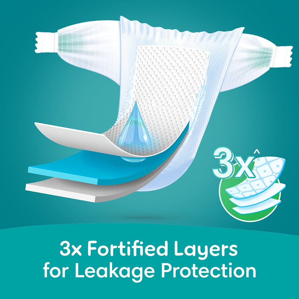 Pampers Rash Protection Size 5, 11-16kg Baby Diapers, Pack of 52's