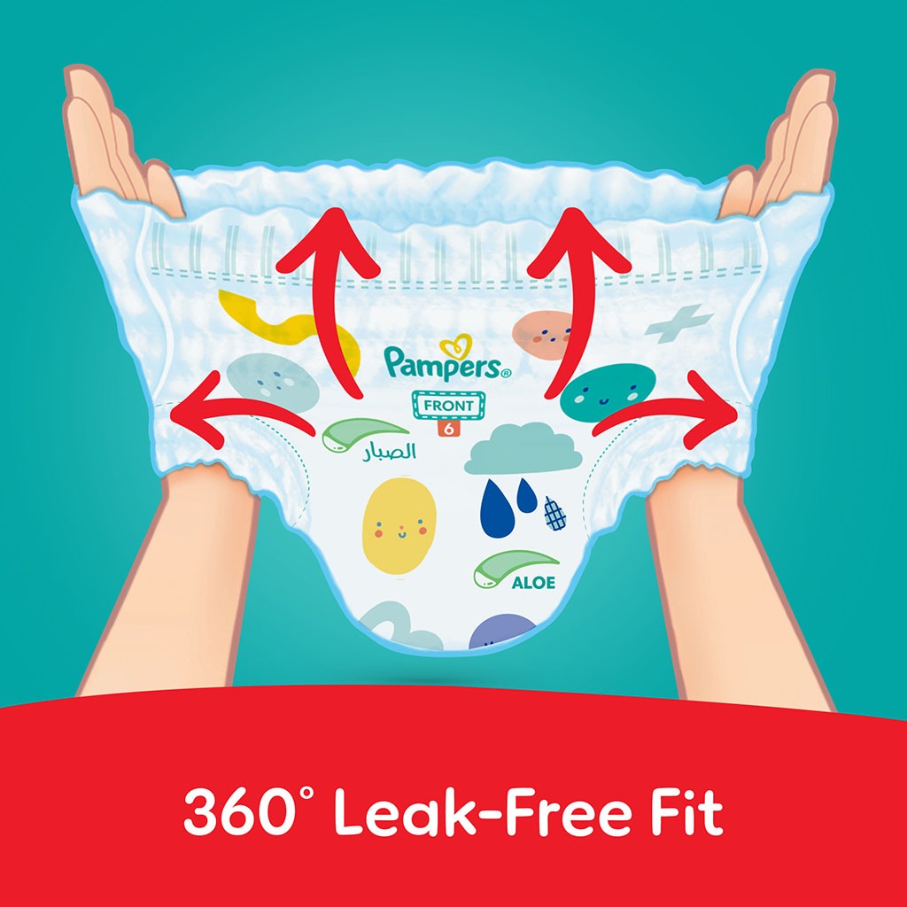 Pampers Rash Protection Size 6, 16+kg Baby Diaper Pants, Pack of 34's