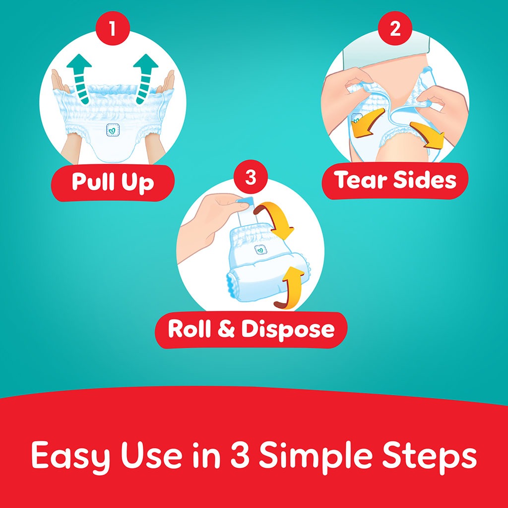 Pampers Rash Protection Size 6, 16+kg Baby Diaper Pants, Pack of 68's