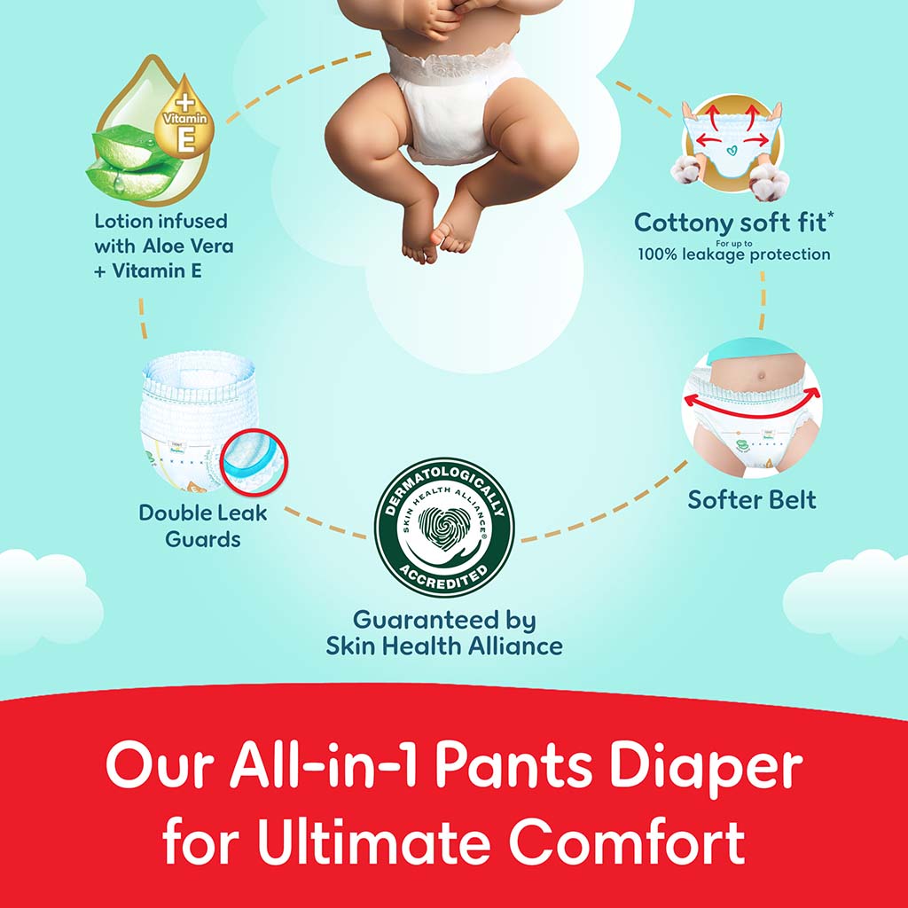 Pampers Ultimate Comfort Size 7, 17+kg Baby Diaper Pants, Pack of 32's