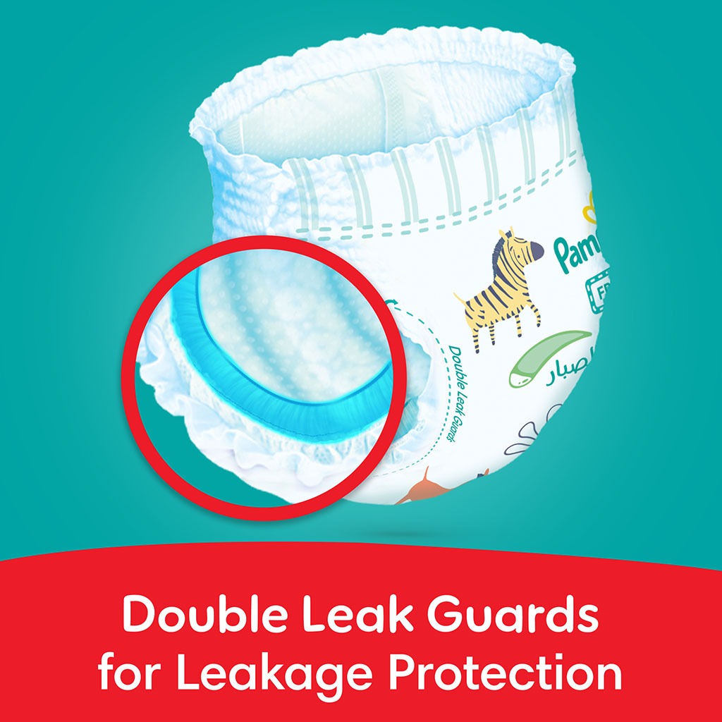 Pampers Rash Protection Size 7, 17+kg Baby Diaper Pants, Pack of 52's