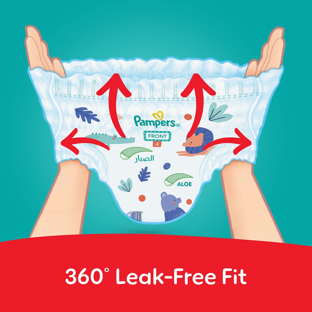 Pampers Rash Protection Size 4, 9-14kg Baby Diaper Pants, Pack of 84's