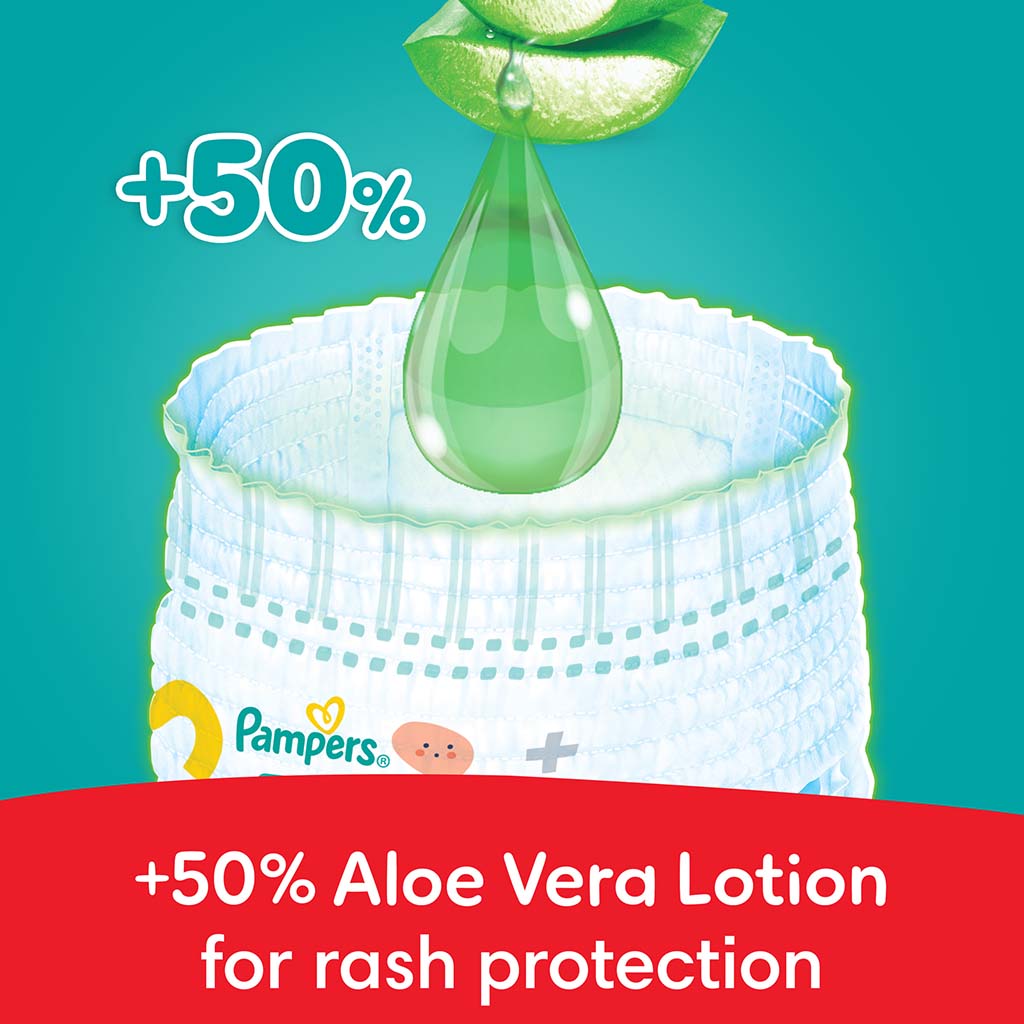 Pampers Rash Protection Size 6, 16+kg Baby Diaper Pants, Pack of 56's